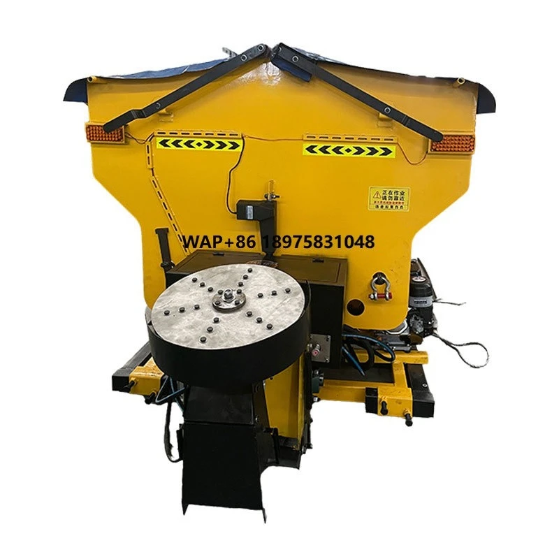 Adjustable spread width uniform salt sand dispersion snow melting equipment pavement ice and snow removal salt sprinkler