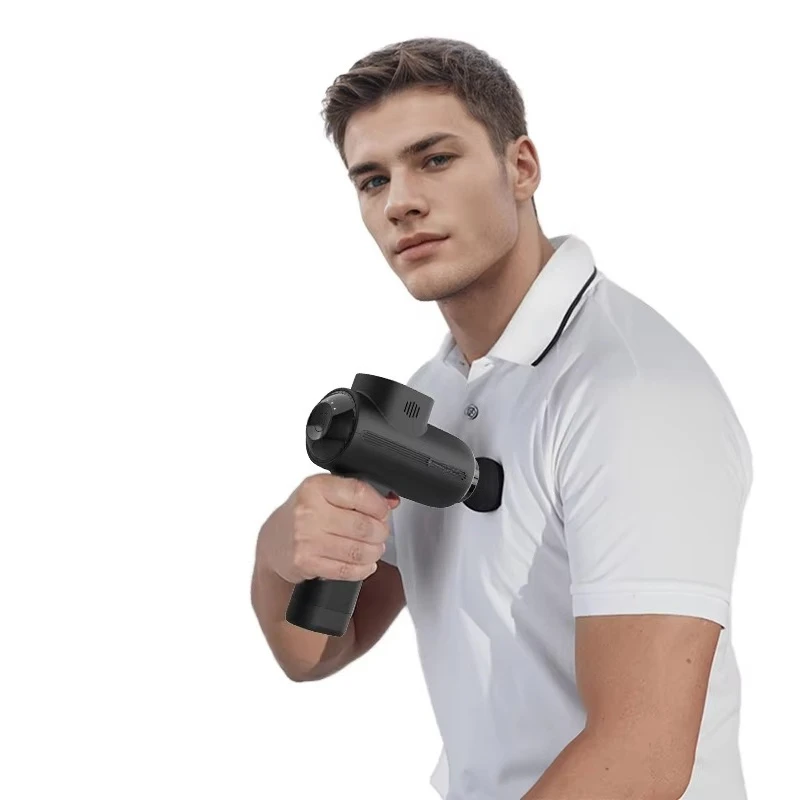 

Professional Cordless Fascia Gun Portable Electric Heat Relaxation Muscles Deep Tissue Relief Brushless Motor Head Massage