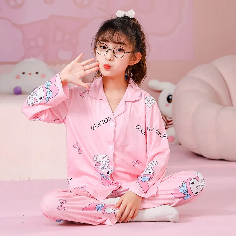 Loungewear Sets for Children Children\'s Pajamas Girls Clothes 2 to 8 Years Pajama Girl Sleepwear Robe Clothing