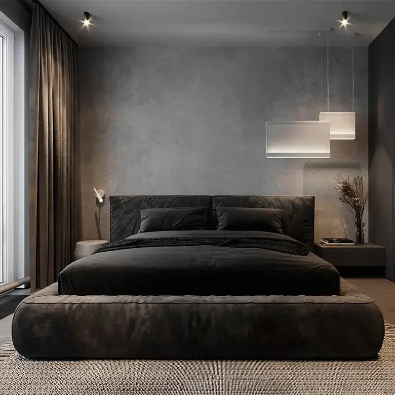 Modern Unique Beds Under Storage Nightstands Queen Size Bed Frames Headboard Luxury Camarotes Para Dormitorio Home Furniture - view 2