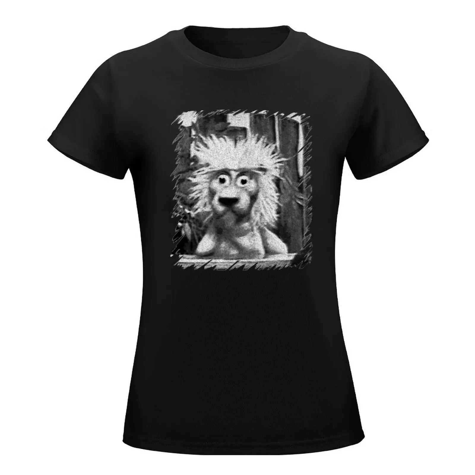 Pookie the Lion Retro T-Shirt anime clothes Blouse korean fashion Womens clothing