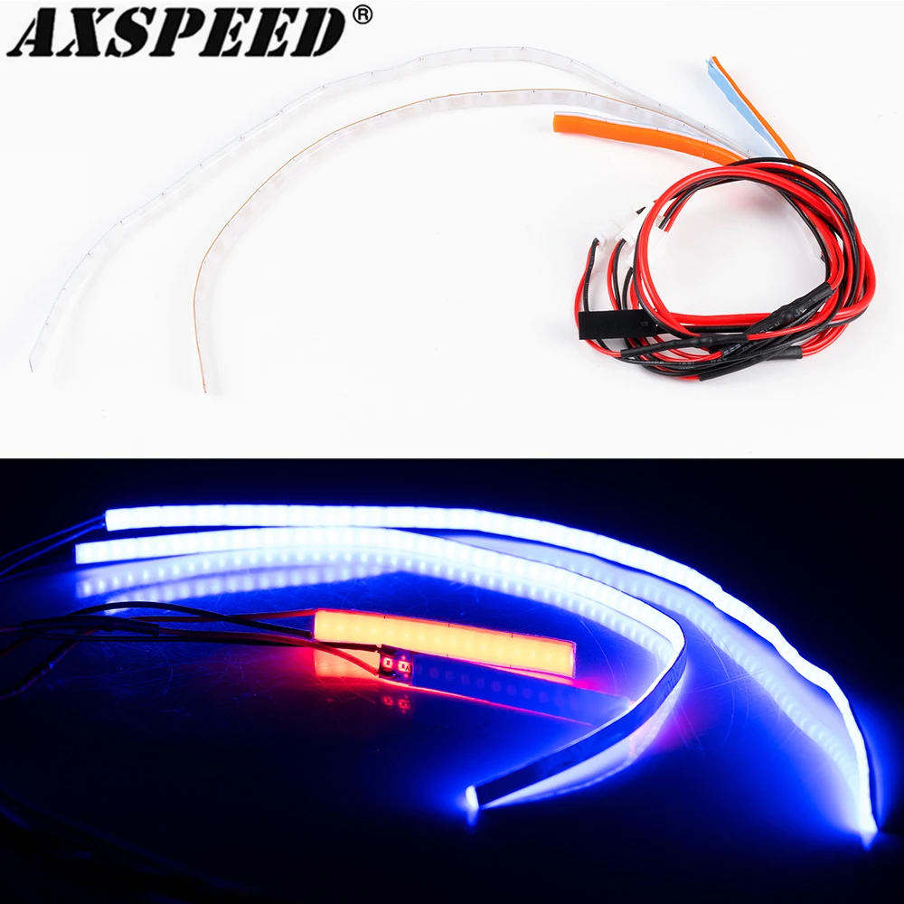 

AXSPEED RC Car LED Light Strip Spotlight Headlights Taillights Sidelights for 1/8 A-RRMA Infraction BLX 3S Upgrade Parts