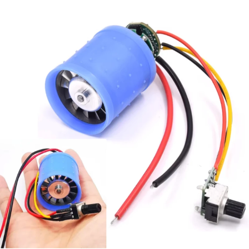 DC 9V 12V 24V 100000RPM Ultra-high Speed Motor Micro Brushless Ducted Fan Aluminum Impeller Hair Dryer Ultra-high Speed  Motor