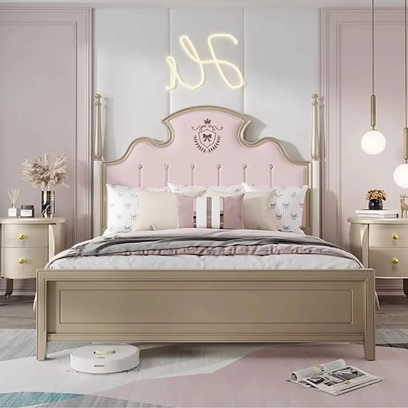 

Queen Size Double Bed Comforter Luxury Modern Living Room Bases Double Bed Monster Headboards Lit 2 Personnes Home Furniture