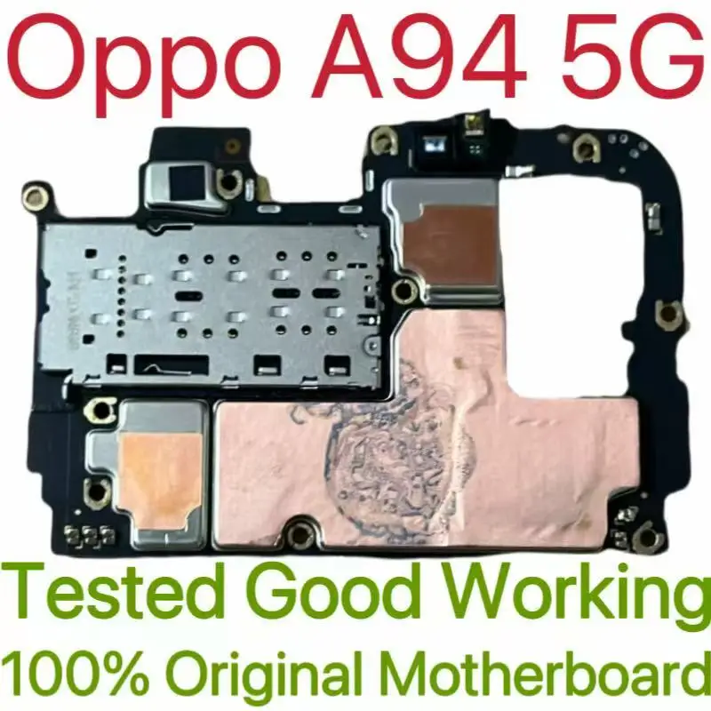 Global Version Original Unlocked Motherboard for Oppo A94 5G Tested Circuit Plate Main Logic Board for Oppo A94 5G