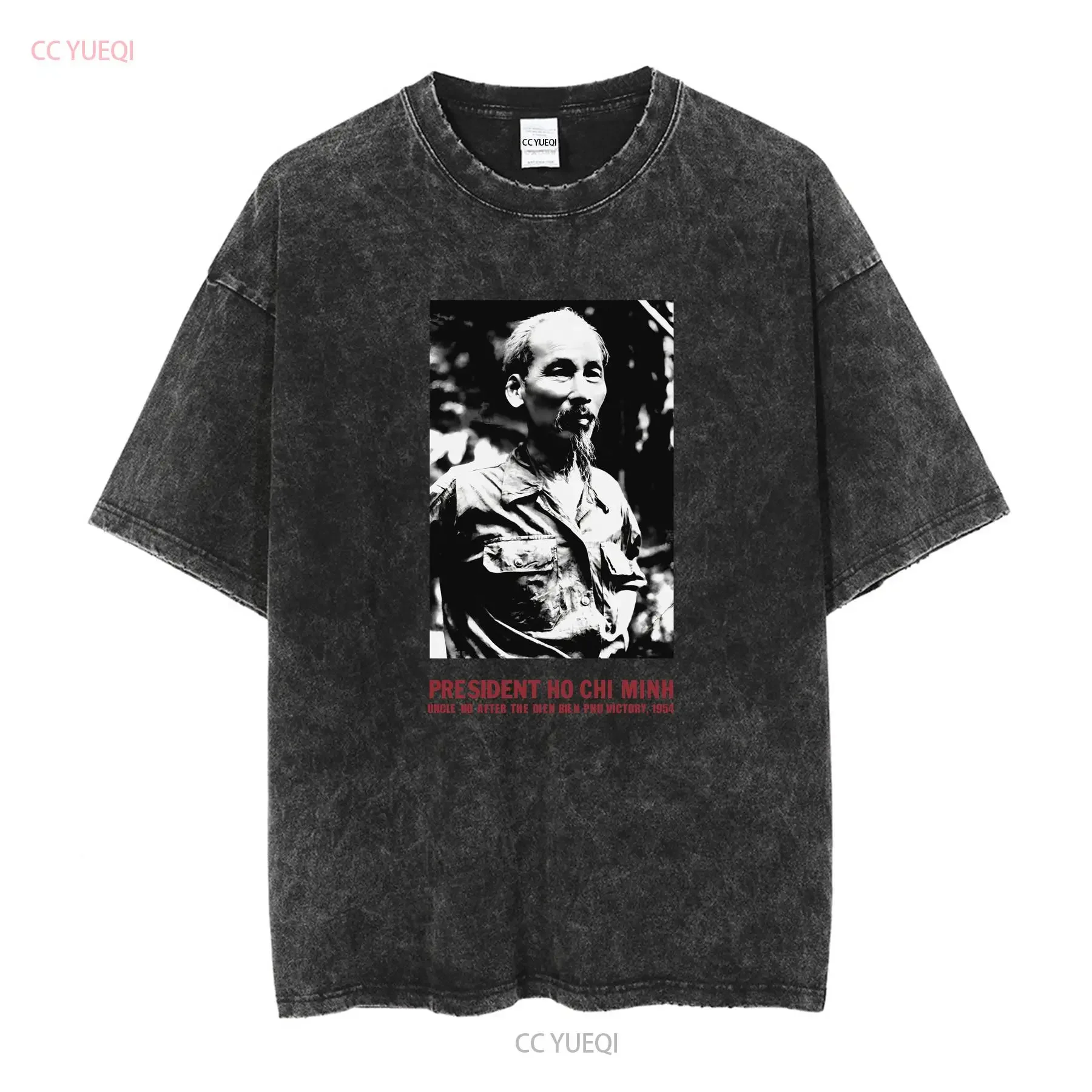 Vintage 90s Ho Chi Minh Vietnam President White T Shirt Size XXL Rare vintage Washed Breathable designer clothes Unisex - view 2