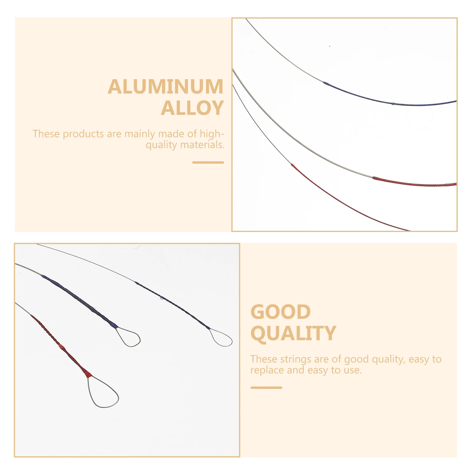 

4Pcs Liu-Chin Replace Strings Durable Alloy Practical Set String for Liu-Chin -Chin Instrument Strings