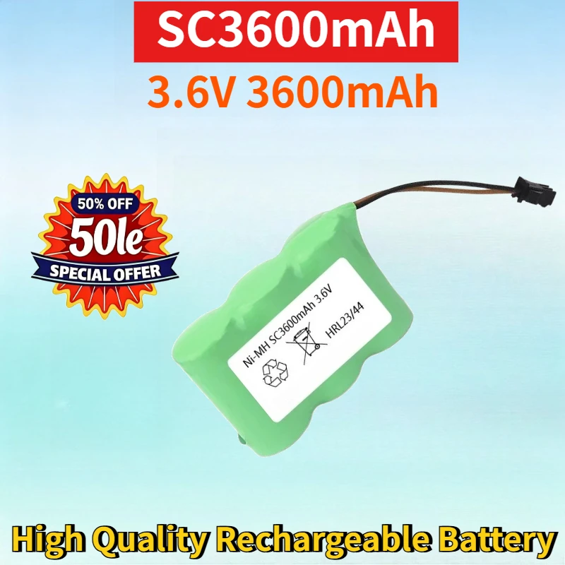 

New SC3600mAh 3.6V 3600mAh Ni-MH Rechargeable Battery Pack for Solar Garden Light High Quality High Capacity Replacement Battery
