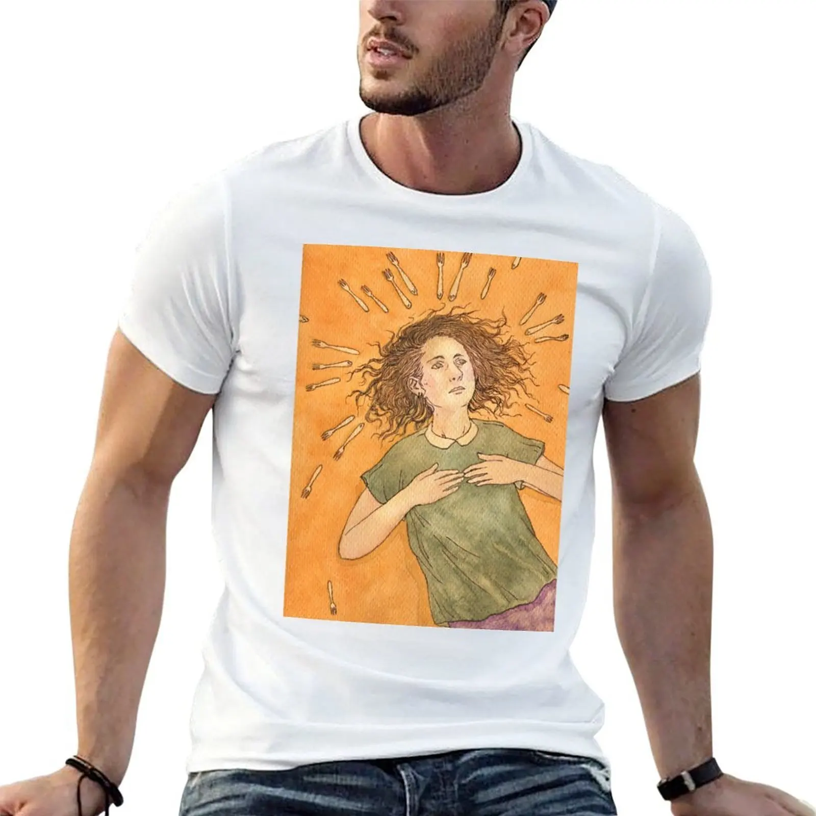

Making Records illustration insired by Regina Spektor T-Shirt man t shirt cotton cotton t shirt pack T-Shirt