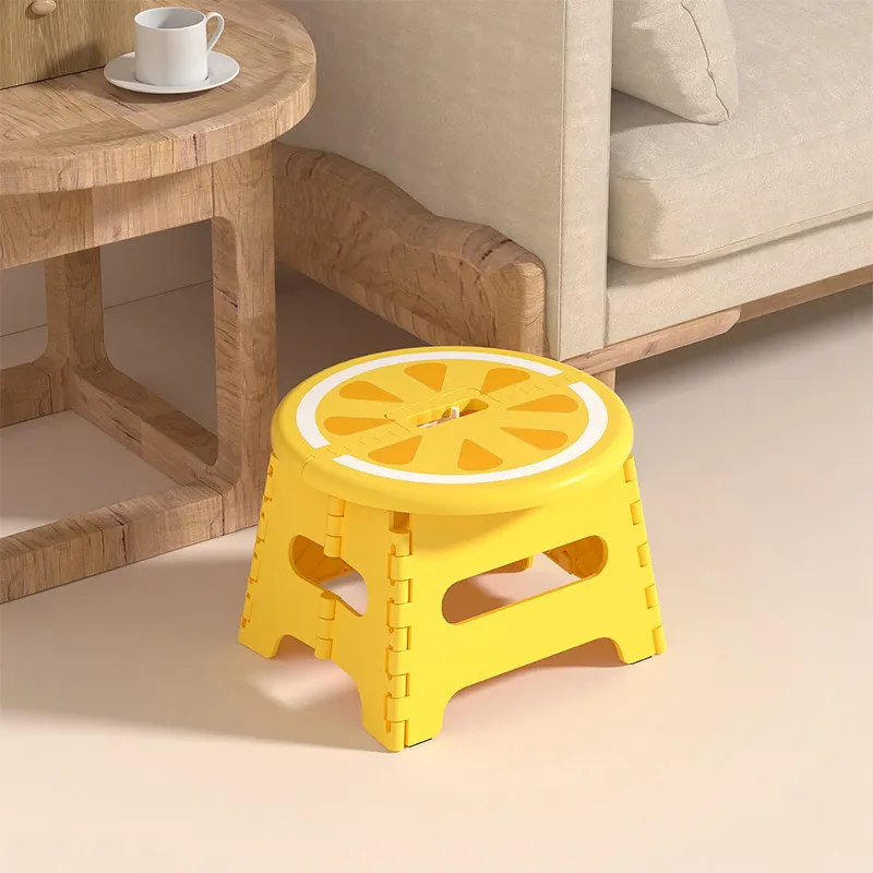 

Plastic Folding Stool Thickened Cartoon Creative Portable Stool Outdoor Household стул для туалетного стола bathroom furniture