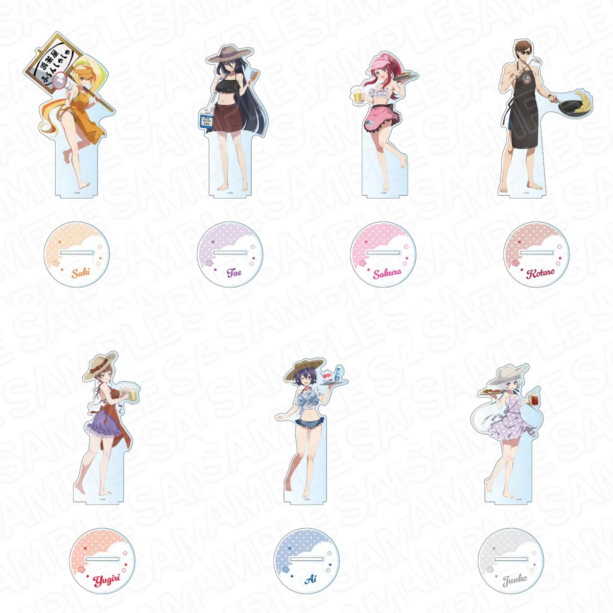 Charm Anime cute ZOMBIE LAND SAGA Acrylic 15CM Keychain Stand Model Cosplay Characters Ornament Accessories Good Gift