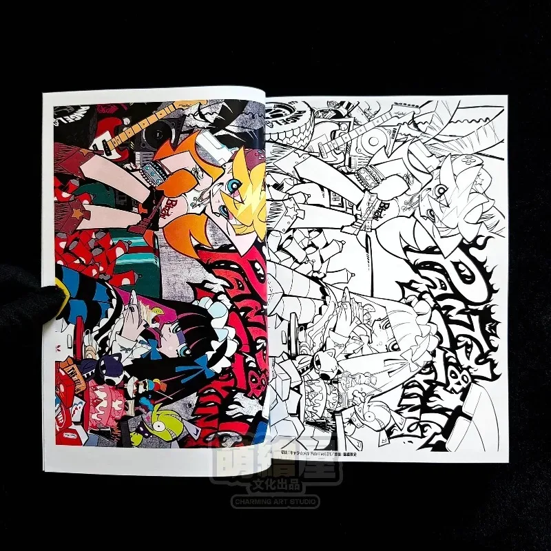 TV Anime Panty & Stocking with Garterbelt Artwork Trigger Studio Line Art Design Collection Storyboards Animation Artbook Manga