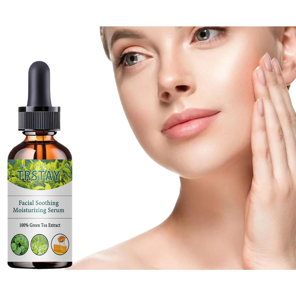 TRSTAY Facial Soothing Moisturizing Serum 100% Green Tea Extract