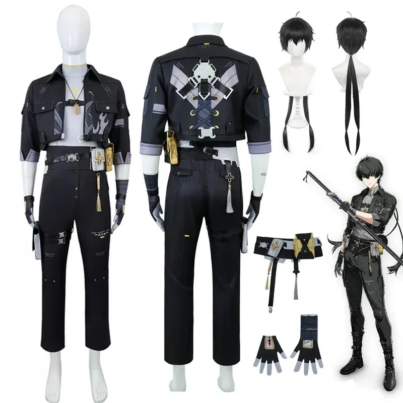 

New Game Wuthering Waves Rover Cosplay Costume Rover Male Cosplay Outfit Wig Halloween Carnival Uniform Christmas Party for Men