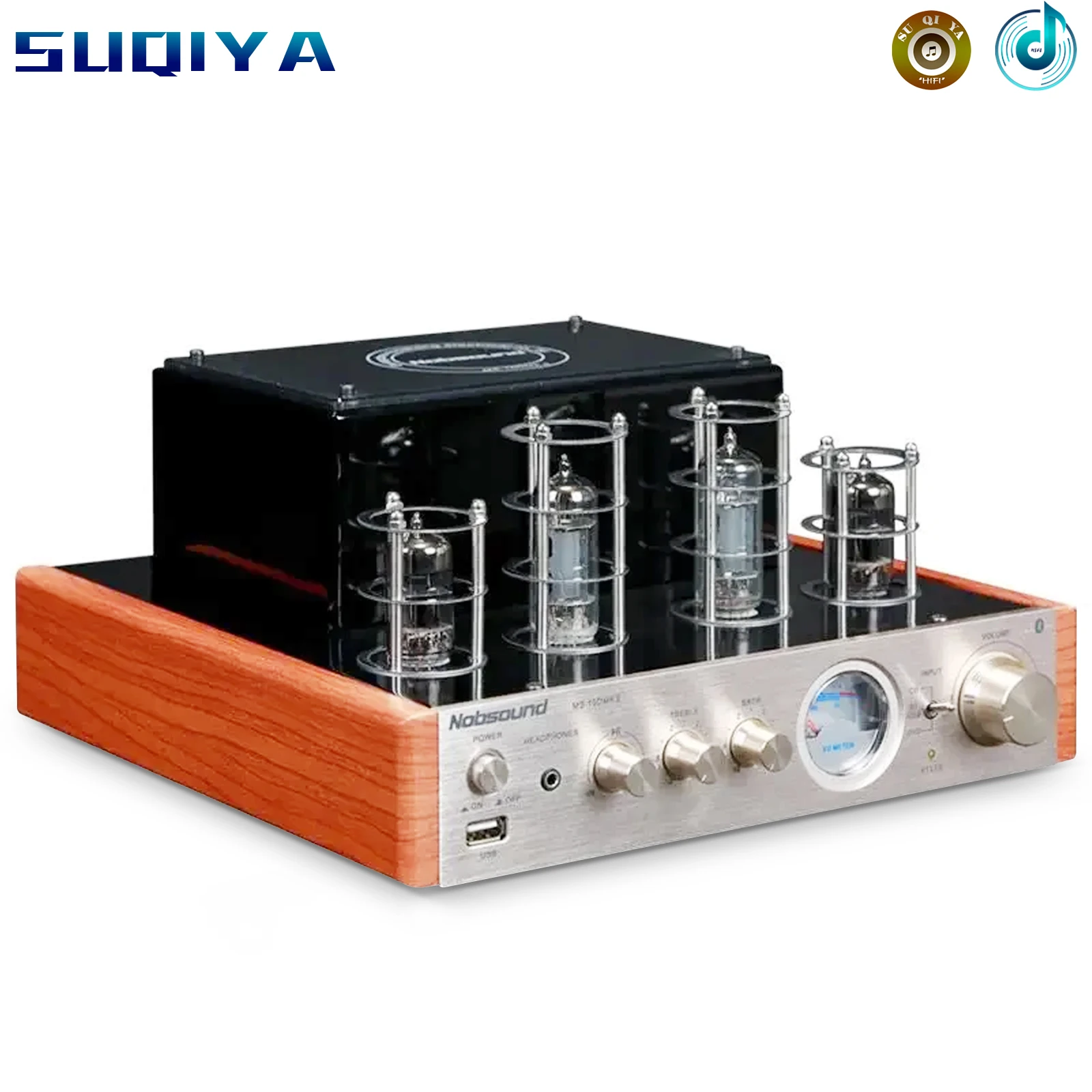 

NEW black/sliver Nobsound MS-10D MKII Hifi 2.0 tube amplifier with USB/Bluetooth input/TOP sale amplifier Audio Amplifier 25W*2