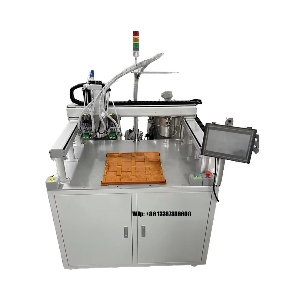 Automated Dual-Head Potting Machine with Vacuum, Heating & Mixing for Epoxy and Resin Applications