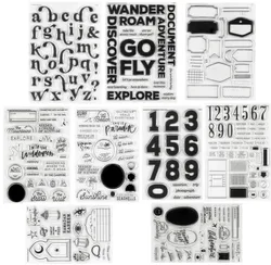 New English Clear Stamp Cutting Die Transparent Seal For DIY ScrapbookingCard Making A5094