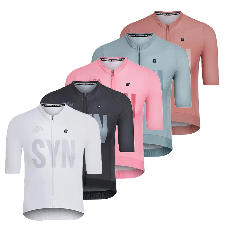 

2025 SYN Men's cycling jersey for summer MTB road cycling high-quality moisture wicking and sweat wicking cycling sweatshirt