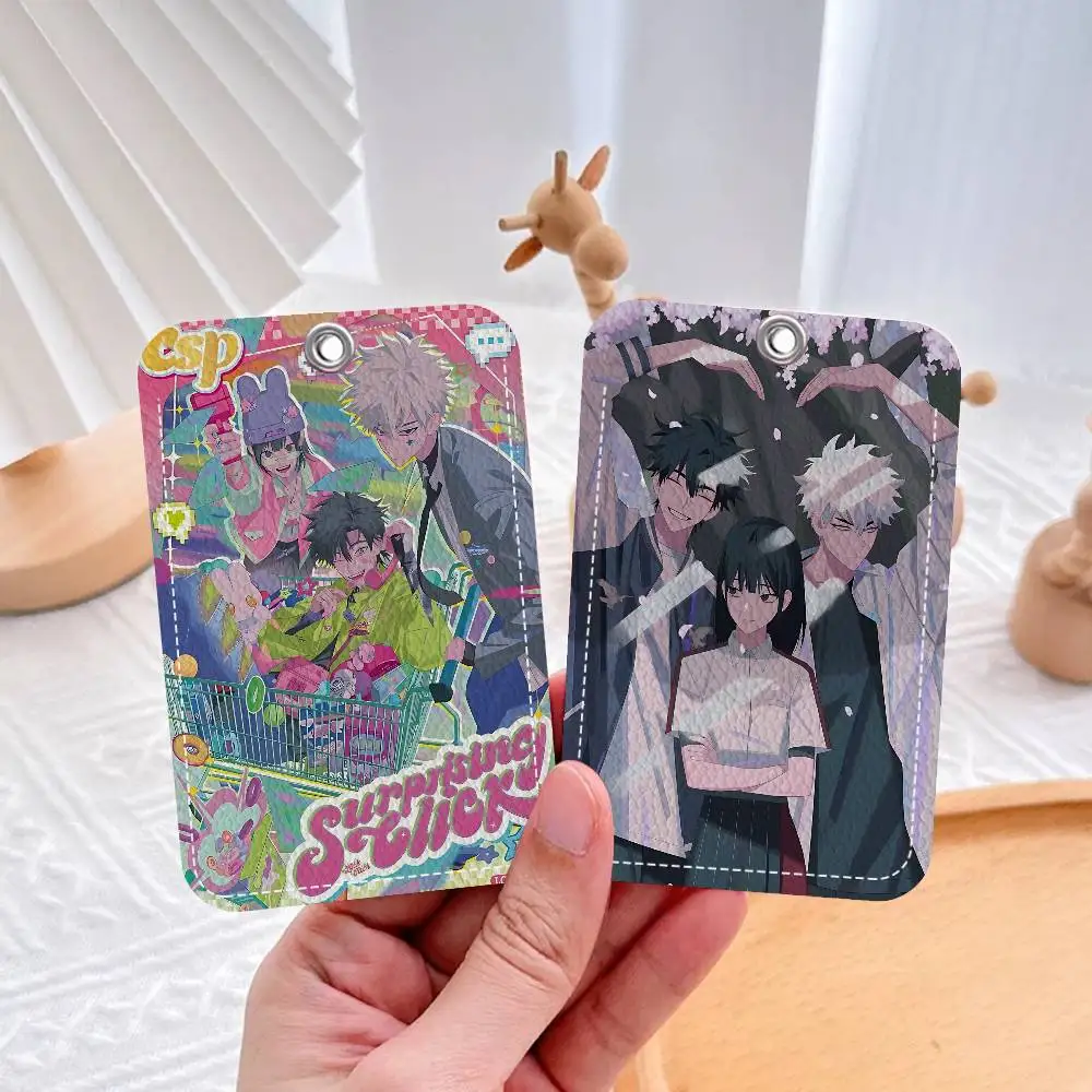 Popular Anime Link-Click Holder Keychain With Keychain For Access Card Bus Pass & Card Credit ID Bank Card Protective Case