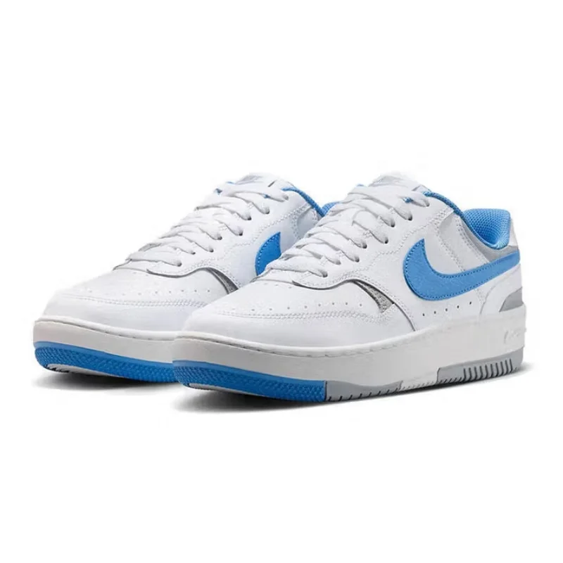 

Nike Classic Outdoor Wear-Resistant and Highly Grippy Women's Skateboarding Shoes, New Gamma Force Lightweight Flat-Soled Wear-Resistant Sneakers, White and Blue Classic Color, Comfortable and Versatile Low-Top Sports Shoes, Niche High-End Model Dx9176-10