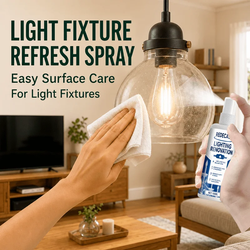 Multi-Function Lamp Care Spray, Quick Care in Minutes, No Disassembly, Power Off, Restore Original Shine, for Lamps, Chandeliers