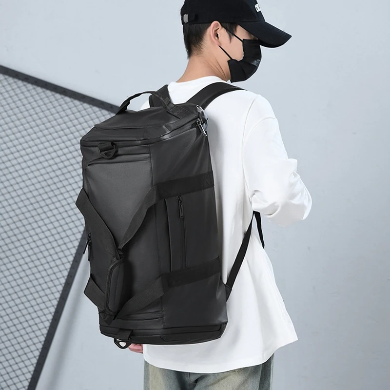 Tas Travel Gym, Tas Latihan Olahraga Pemisahan Basah Kering Kapasitas Besar, Ransel Perjalanan Bisnis Multifungsi