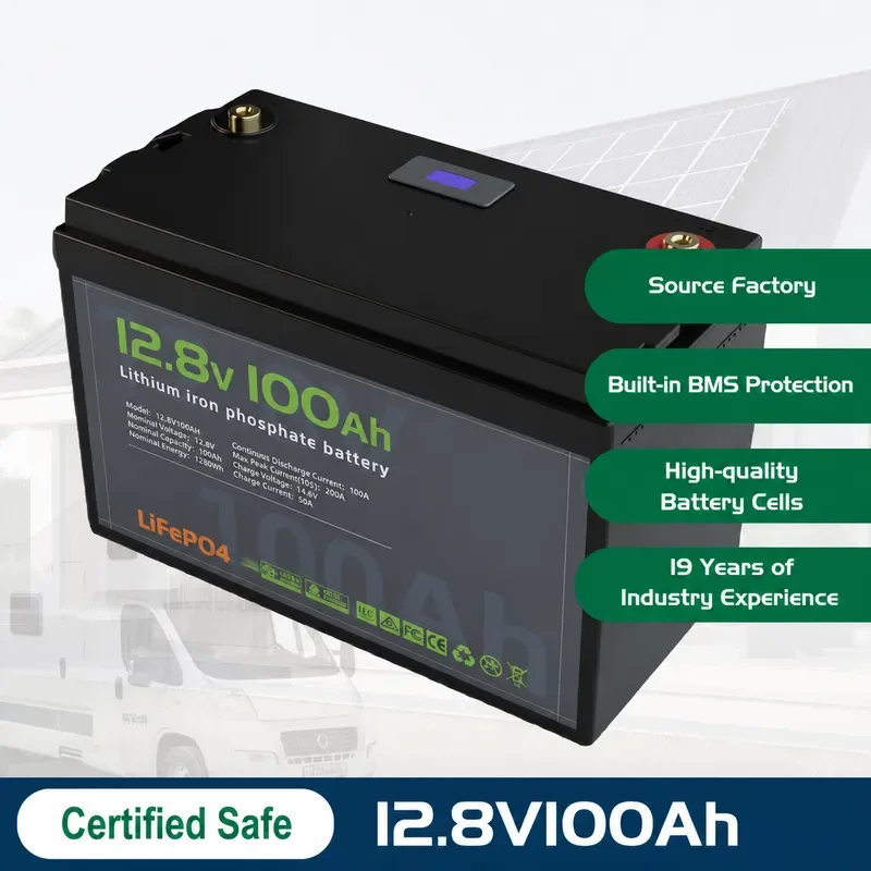 for Customized 12V 24V 100Ah 200Ah Lithium Iron Phosphate Battery Communication Base Station UPS Power Supply RV Energy