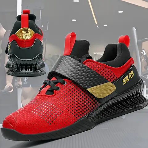 Unisex High-End Professional Weightlifting Shoes for Fitness Squat Style Wrestling Training Gymnastics Competition Footwear