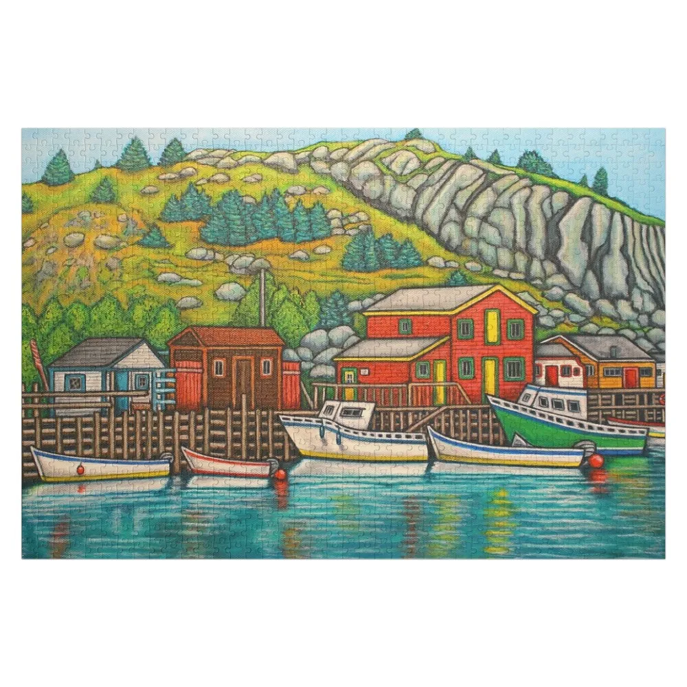 Colours of Quidi Vidi, Newfoundland Jigsaw Puzzle Personalized Photo Gift Customizeds For Kids Puzzle