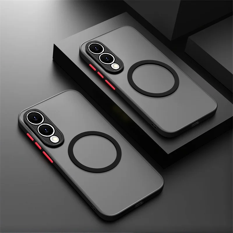 Matte Magnetische Hülle für Samsung Galaxy S26 S25 Edge S24 Ultra S23+ S22 S21 FE A57 A56 A55 A54 A36 A35 A34 A17 A16 A15 5G Cover – Detail 1