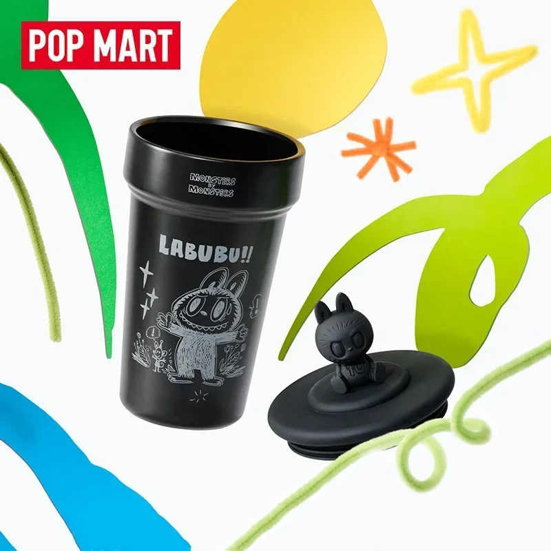 

POP MART LABUBU THE MONSTERS Серия к 10-летию: Керамическая кружка-сюрприз (Blind Box), коллекционные фигурки, кавайные украшения, декор для дома
