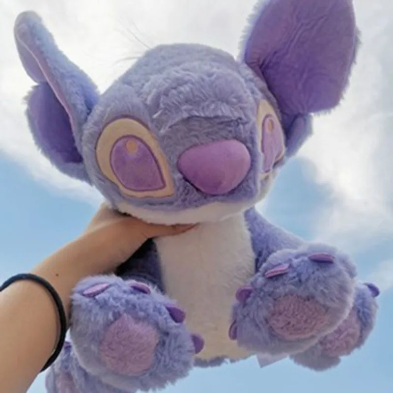 

70cm Big Size Disney Purple Stitch Stuffed Animal Toy Cute Cartoon Anime Character Image Room Decoration Pillow Holiday Gift