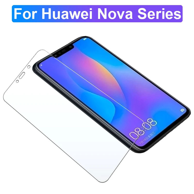 3PCS For Huawei Nova Plus 2 2S 2I 3 3I 3E 4E 5 5T 5I 7 5G 7I 8I 9 SE Y60 Y70 Y90 9SE  Tempered Glass Protector Screen Cover Film