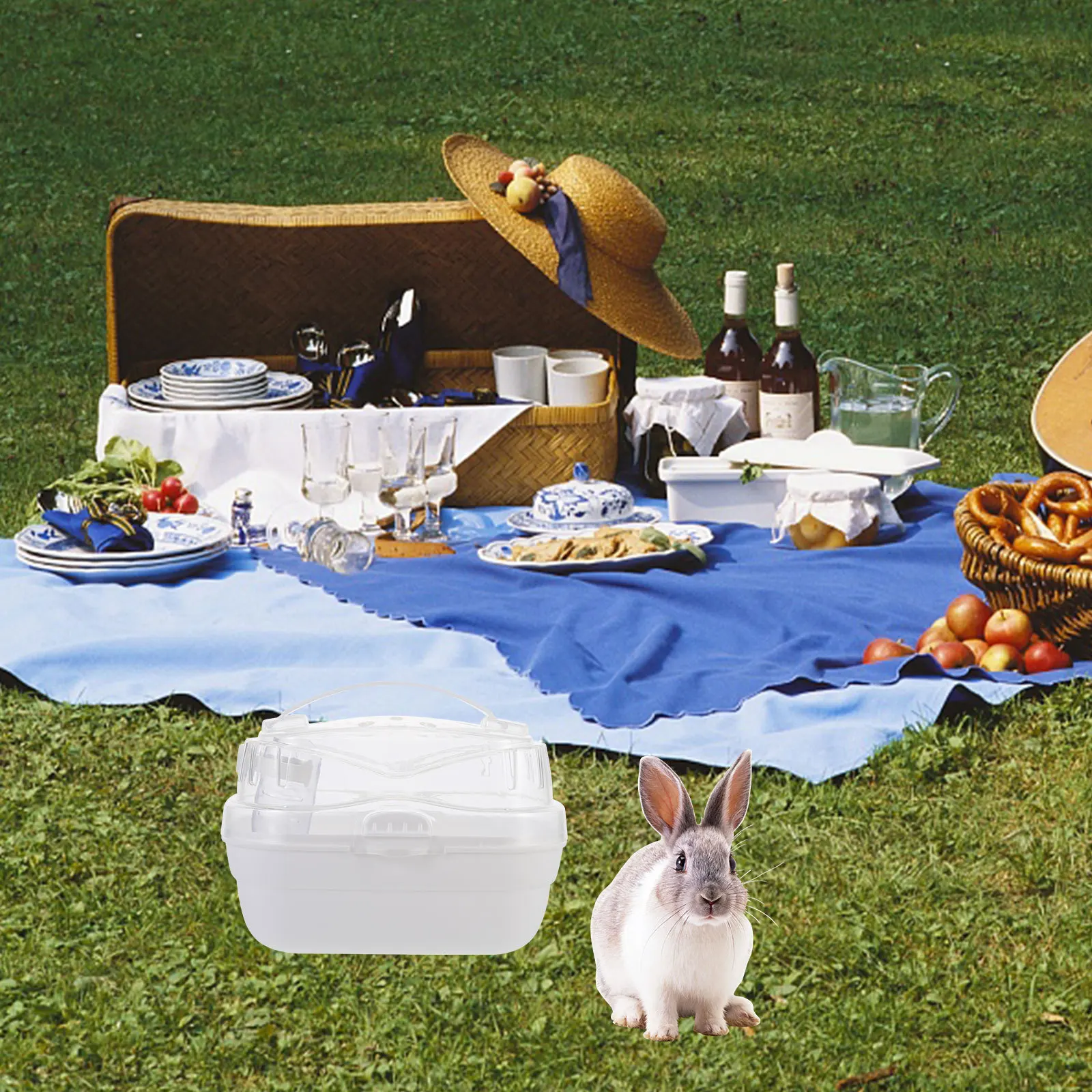 

Hamster Cage Portable Pet Carrier For Small Animals Outdoor Travel Case Lightweight Compact Container Cage For Hamster Mouse