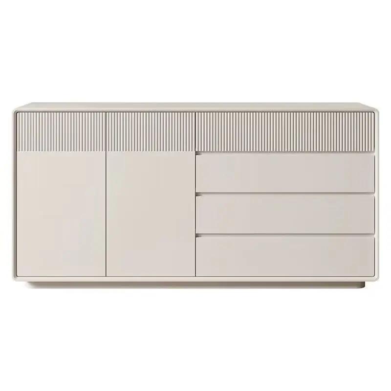 

Cream style dining side cabinet Modern simple porch cabinet Shelf against wall Storage decorative cabinet