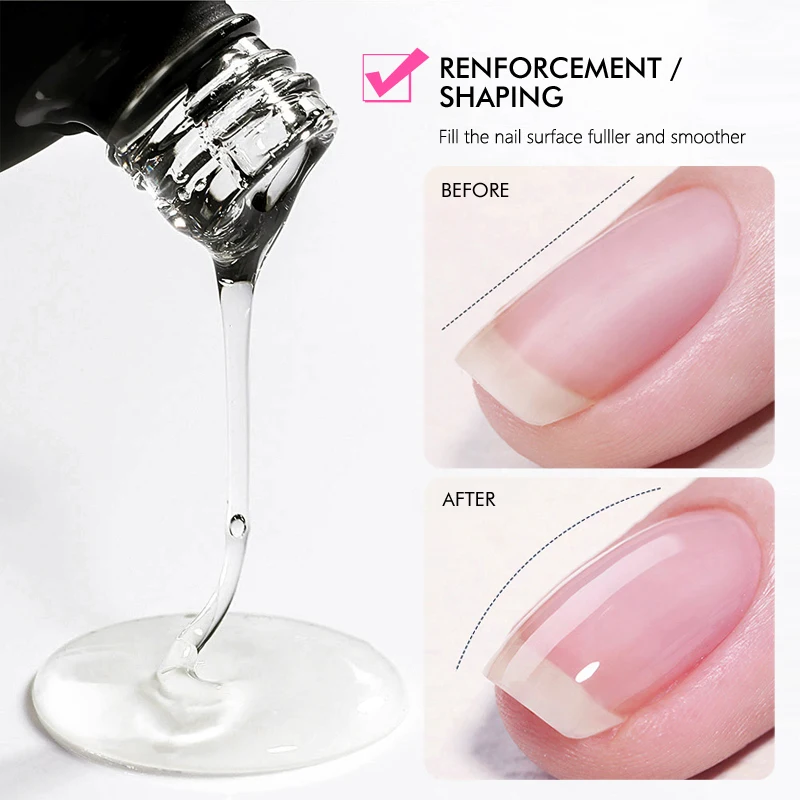 CHUNSHU-esmalte de Gel UV 6 en 1, extensión en una botella, constructor de Gel para uñas, capa Base de goma, arte de uñas semipermanente,