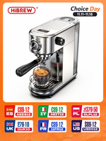 HiBREW 20Bar Semi Automatic Espresso Coffee Machine Temperature Adjustable Cold/Hot Super Slim Coffee Maker Cappuccino H10B