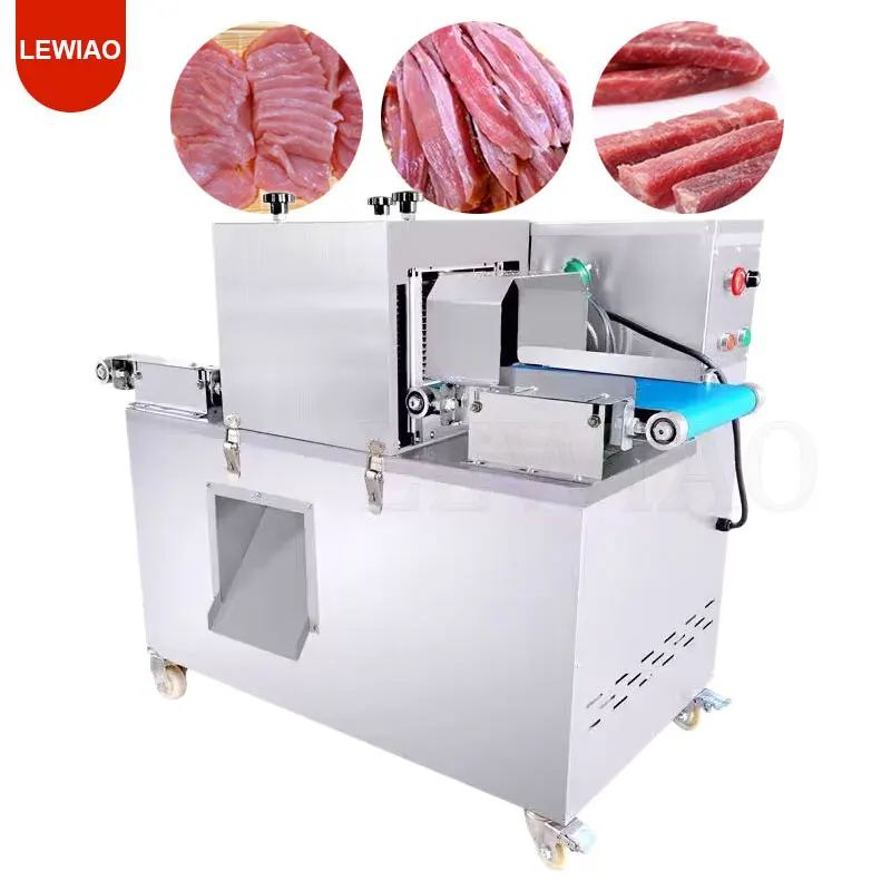 Stainless Steel Frozen Fresh Meat Slice Strip Cube Dicer Cutting Machine