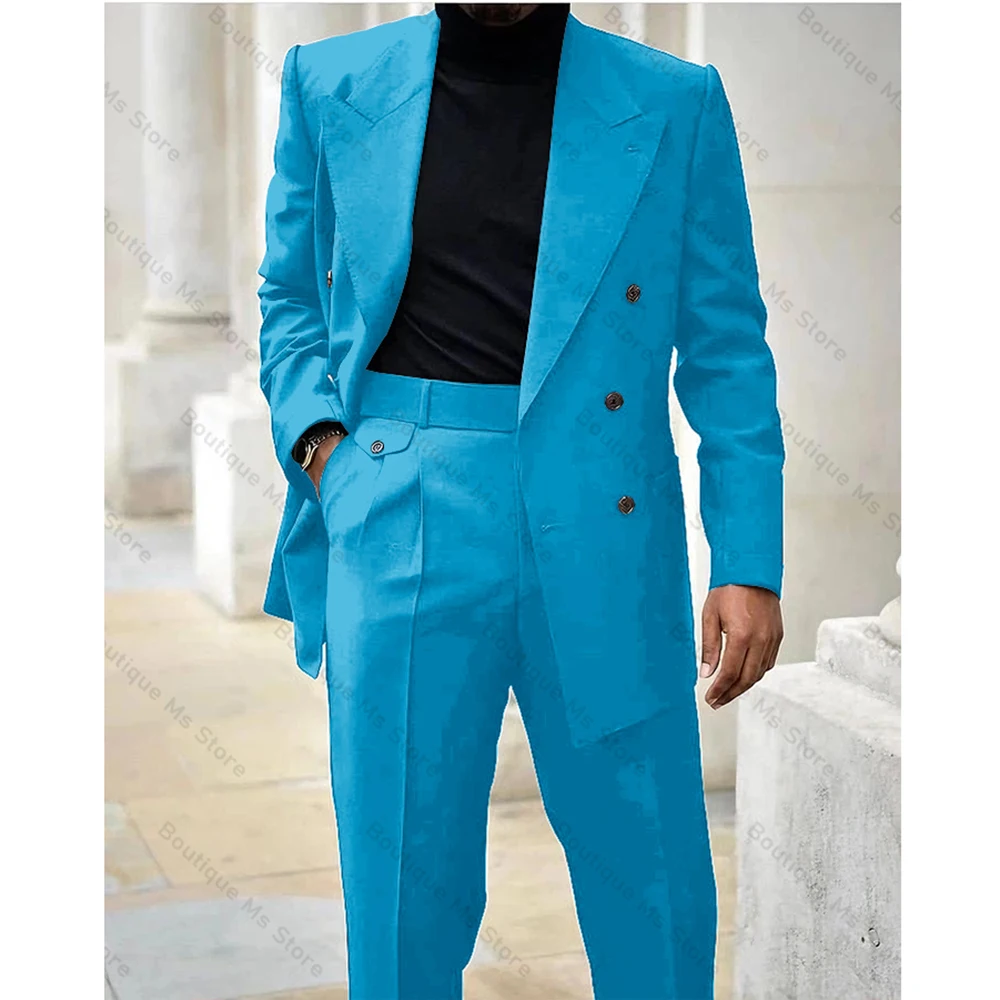 女性と男性のためのエレガントなウェディングスーツ,黒のダブルブレストスーツ,ストライプの細いスーツ,ジャケットとパンツ,2ピース