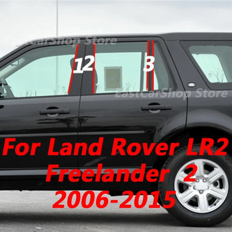 

For Land Rover Lr2 Freelander 2 2006-2015 Car B C Pillar Middle Central Column PC Window Decoration Strip Sticker Accessories