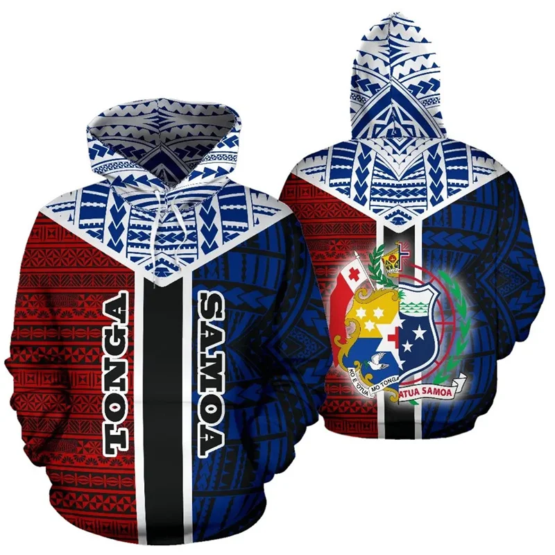 

New Winter 3D Samoa Coat Of Arms Printing Hoodies For Men Samoa Flag Emblem Graphic Hooded Sweatshirts Harajuku Long Sleeves Top