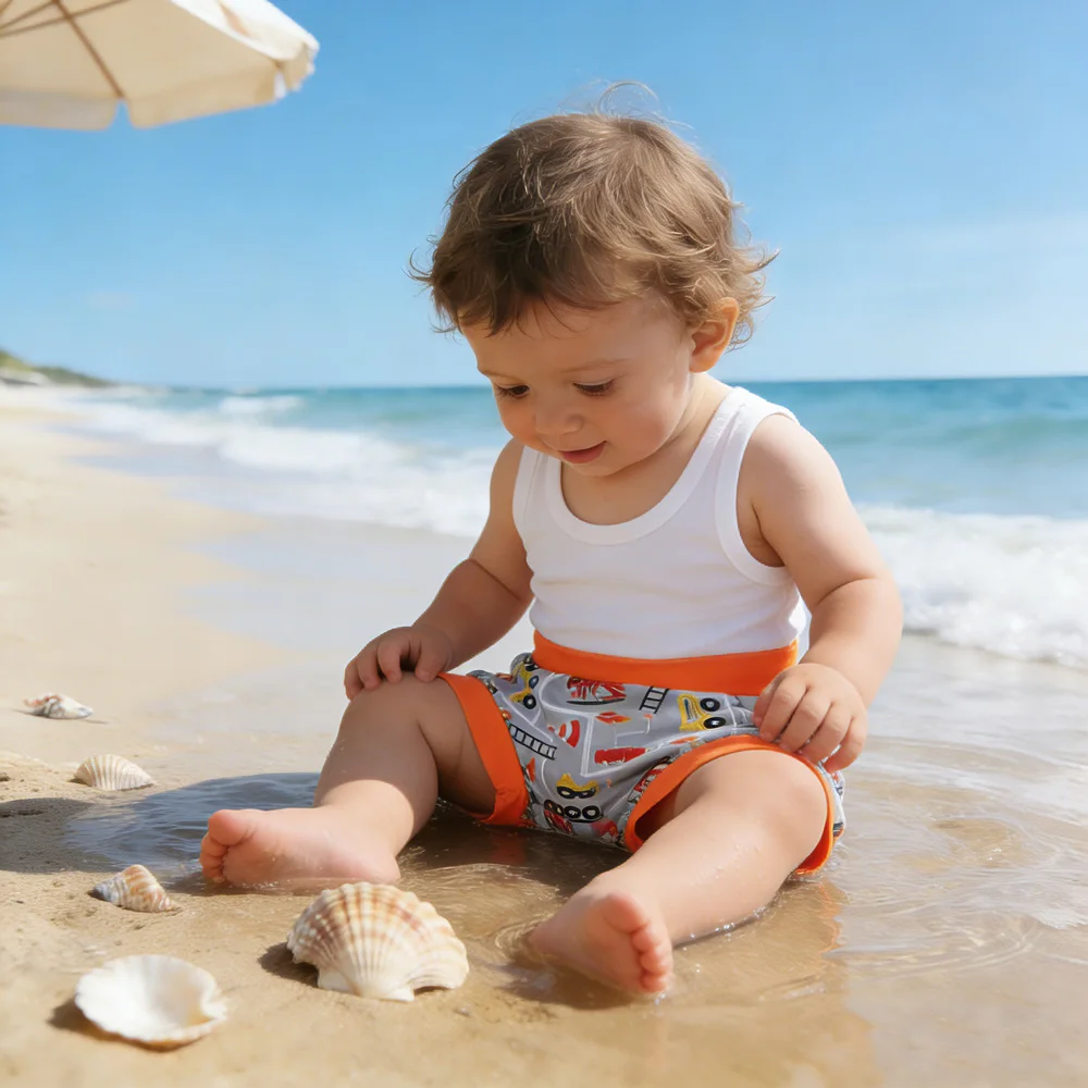 

Многоразовые моющиеся регулируемые подгузники-трусики EezKoala XL для плавания, водонепроницаемые, для пляжа, для новорожденных