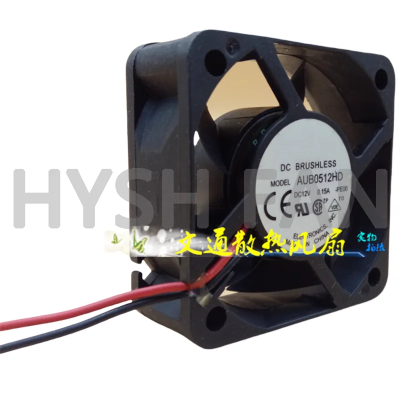 Ventilador do servidor do poder do chassi do vento alto, AUB0512HD, 5cm, 5020, CC 12V, 0.15A