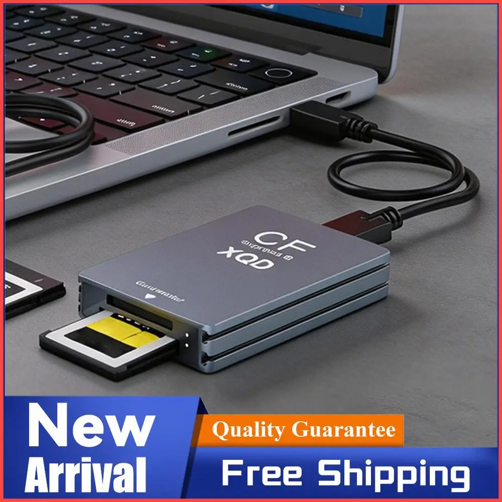 10Gbps CFexpress XQD SD Cards Reader 3-in-1 CFexpress Type B Card Readers Adapter for Professional Filmmakers Content Creators