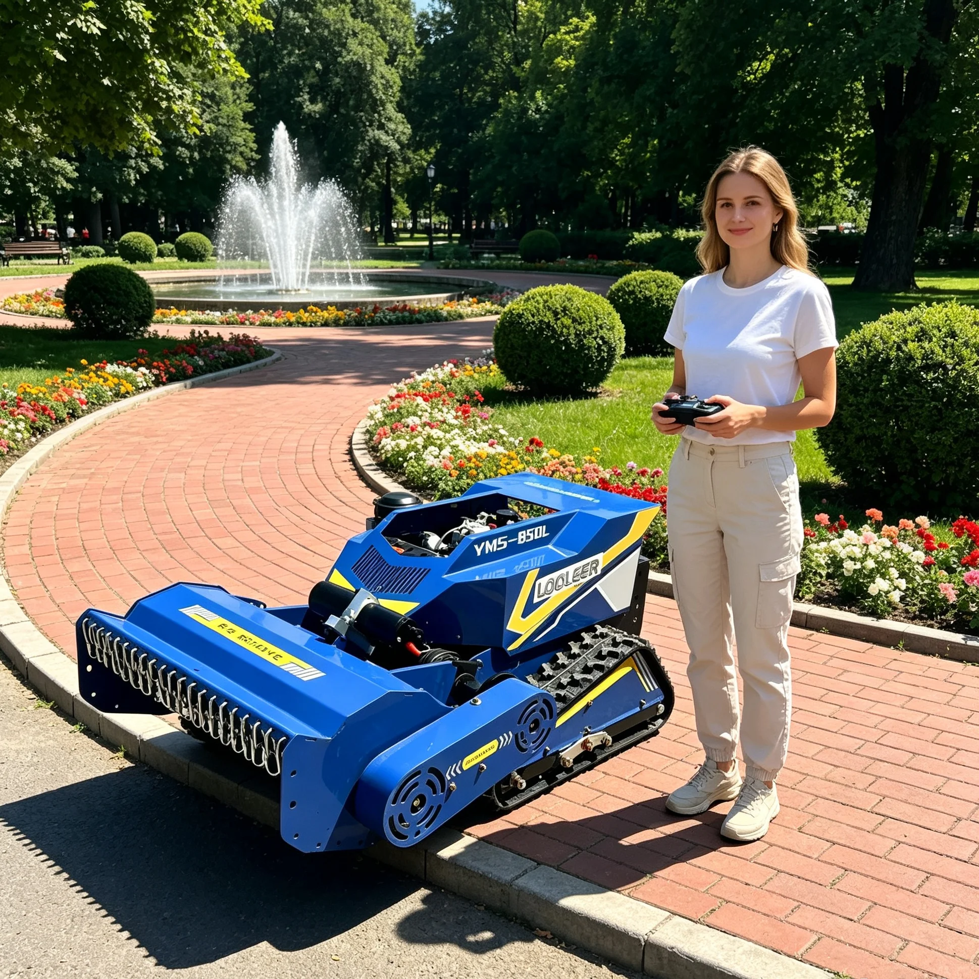 Customized Crawler Type Lawn Mower, Excellent Terrain Pass‑Through For Orchard Hillside Tough Grass Removal Work