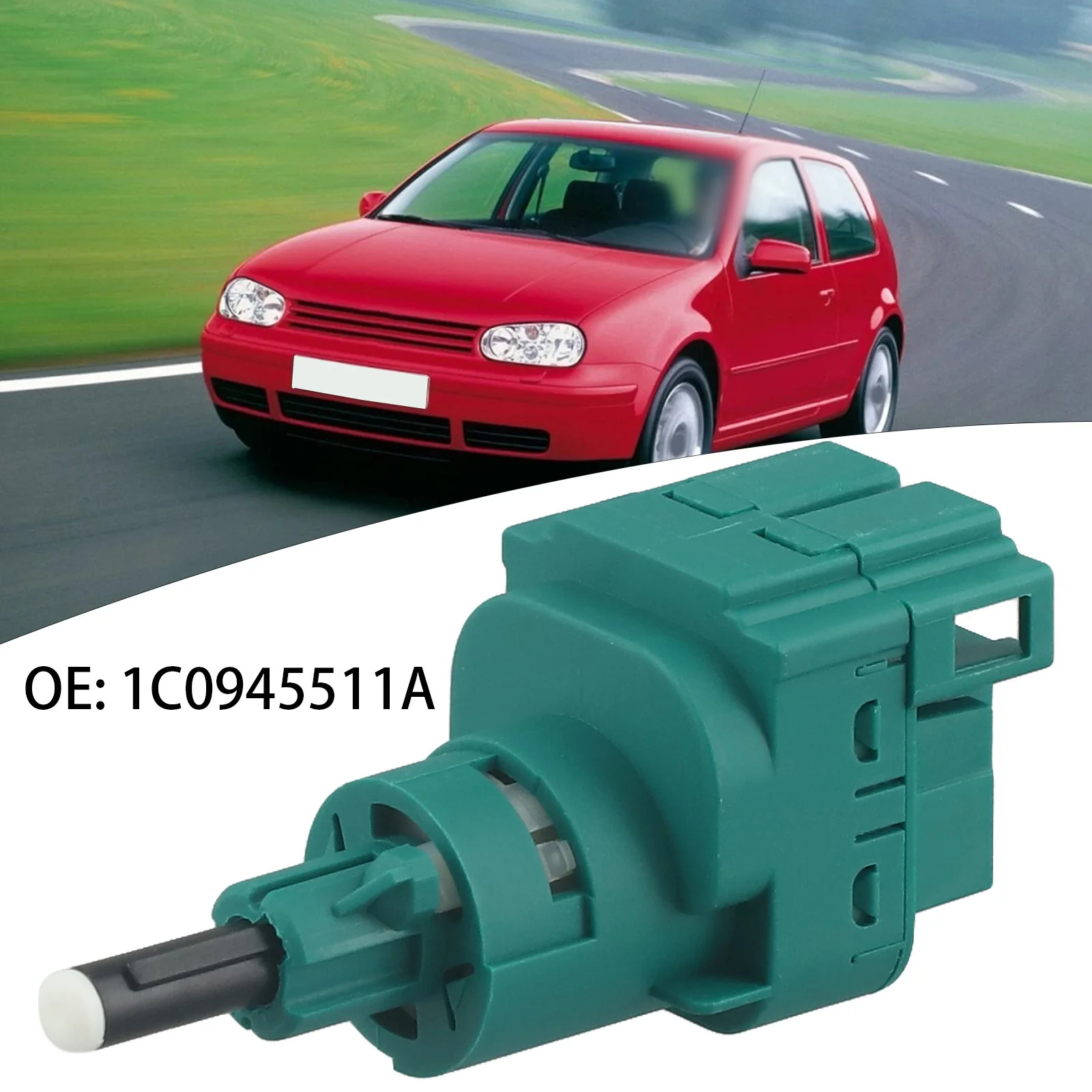 مفتاح ضوء الفرامل للجولف 4 دبوس مفتاح ضوء الفرامل مقاومة للاهتراء سهلة الاستخدام تركيب بديل لـ A3