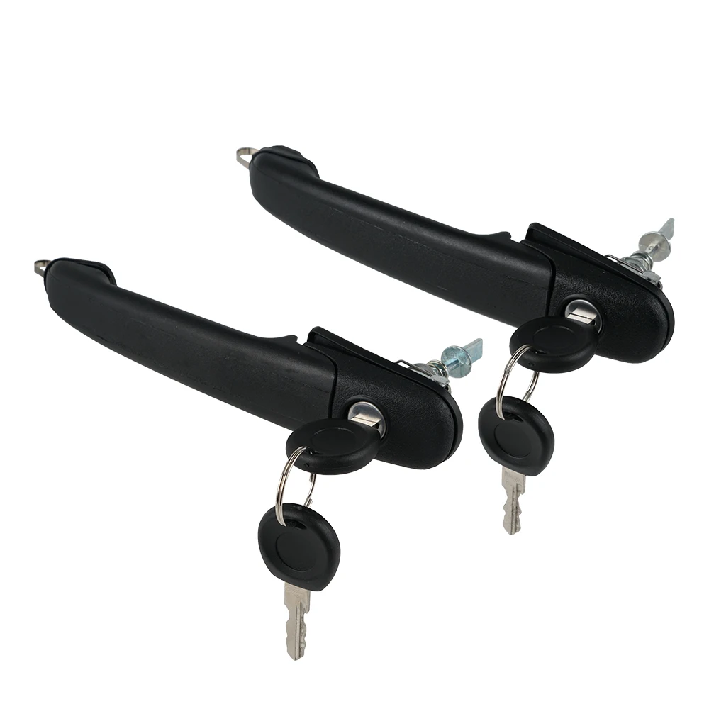 

Pair Front Left Right Door Handles with 4 Keys for Polo III Van Estate for Sharan for Ford Galaxy for Seat Alhambra 6N08372