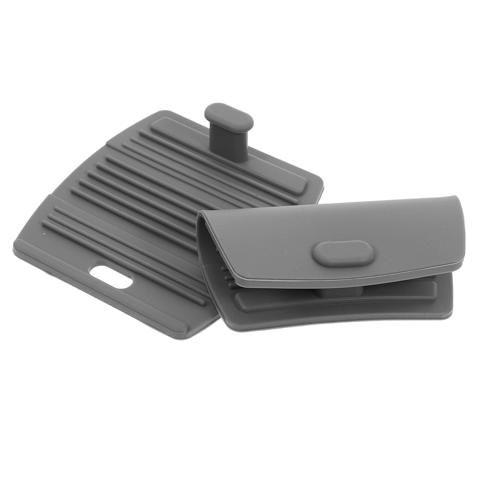 

2pcs Silicone Assist Holder Hot Cover Heat Resistant Cast Iron Skillet Covers Holder Sleeve Non Slip Dishwasher Safe Universal