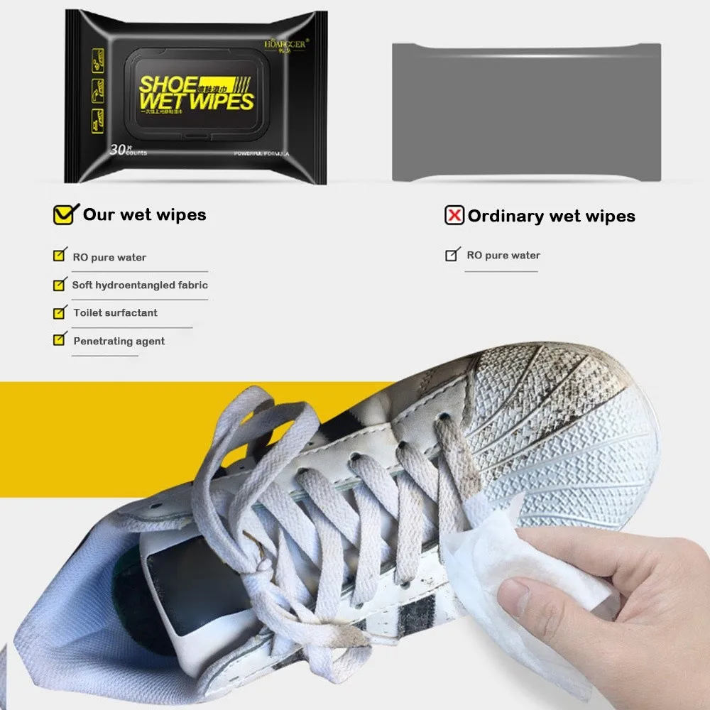 

New Portable Disposable Shoe Cloth 12 Pieces White Shoes Cleaning Sneakers Cleaner Shoes Cleaner Wipes White Shoes