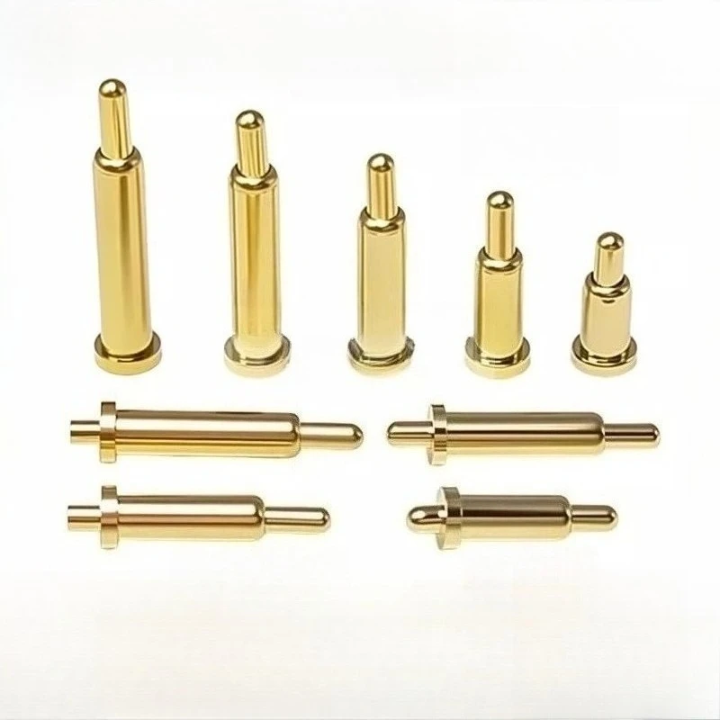 20-50-100PCS DIP SMD Double Spring Type PCB Pogo Pin Connector Pogopin Battery Spring Loaded Contact Needle H 2-12 MM Test Probe
